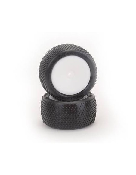 PNEU INDOOR U6818 - Mini Pin 1 - arrière - 1/10 - Jaune - Pre-Collé - LCDP - Radiocommande.fr