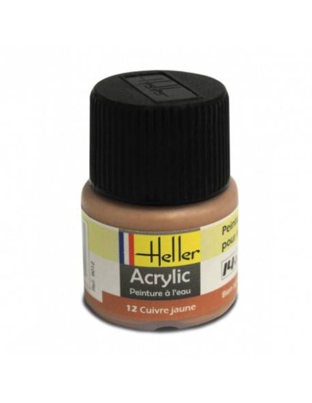 HELLPeintureER 09012 CUIVRE JAUNE ACRYLIQUE 12ML A L'UNITÉ - LCDP - Radiocommande.fr