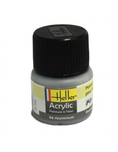 HELLER 09056 ALUMINIUM ACRYLIQUE 12ML A L'UNITÉ - LCDP - Radiocommande.fr