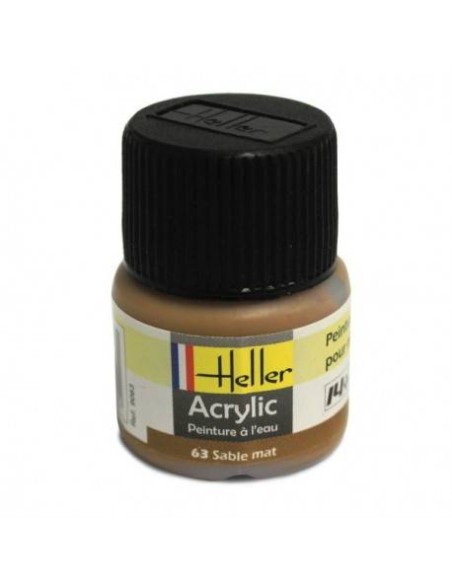 HELLER 09063 SABLE MAT ACRYLIQUE 12ML A L'UNITÉ - LCDP - Radiocommande.fr