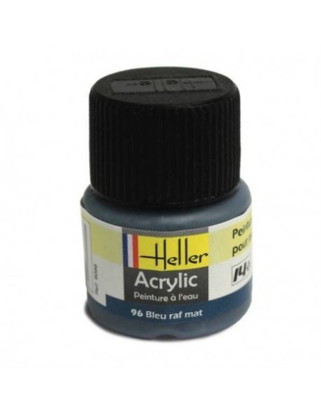 HELLER 09096 BLEU RAF MAT ACRYLIQUE 12ML A L'UNITÉ - LCDP - Radiocommande.fr