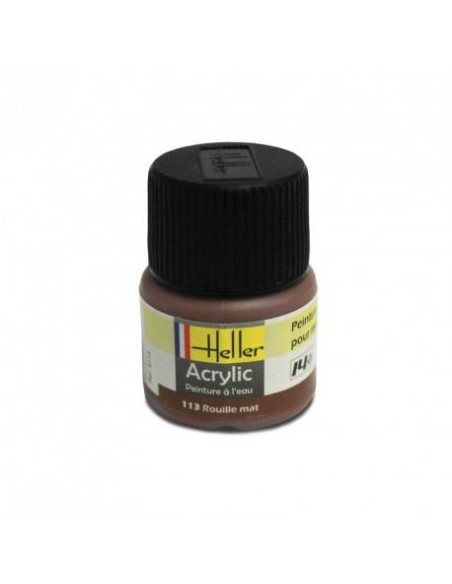 HELLER 09113 ROUILLE MAT ACRYLIQUE 12ML A L'UNITÉ - LCDP - Radiocommande.fr