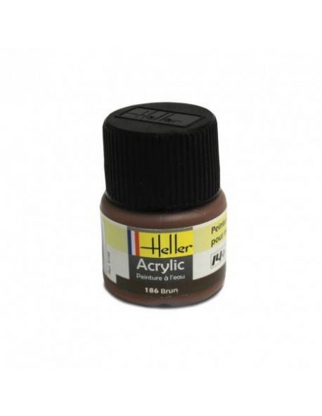 HELLER 09186 BRUN ACRYLIQUE 12ML A L'UNITÉ - LCDP - Radiocommande.fr