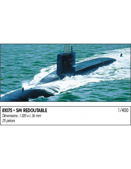 HELLER 81075 1/400 - REDOUTABLE S/M - LCDP - Radiocommande.fr