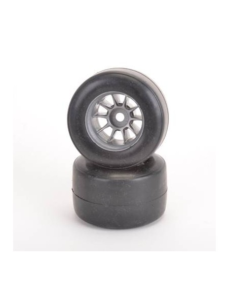 XG-572 - Shimizu F1 pneus arrière - préencollé - Paire - LCDP - Radiocommande.fr