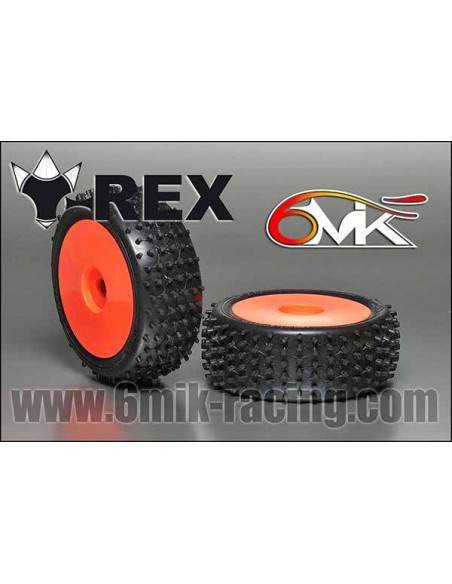 Pneus "T-Rex" 21/40° + jantes + Inserts (la paire) - LCDP - Radiocommande.fr
