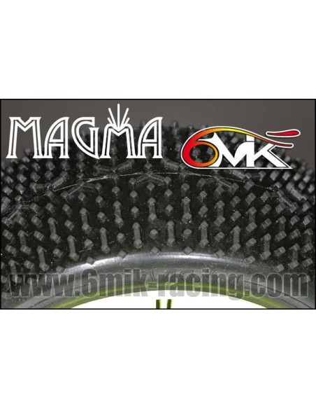 Pneus "Magma" Blue + jantes + Inserts Optiflat (la paire) - LCDP - Radiocommande.fr