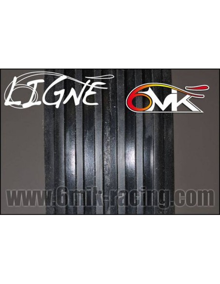 Pneus "Ligné" 0/18° + jantes + Inserts (la paire) - LCDP - Radiocommande.fr