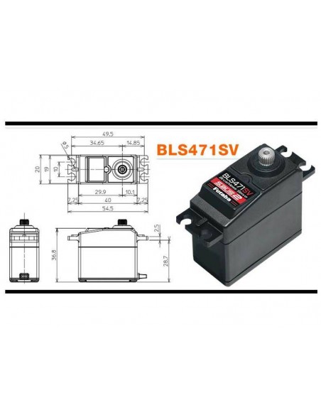 SERVO BLS471SV Futaba - LCDP - Radiocommande.fr