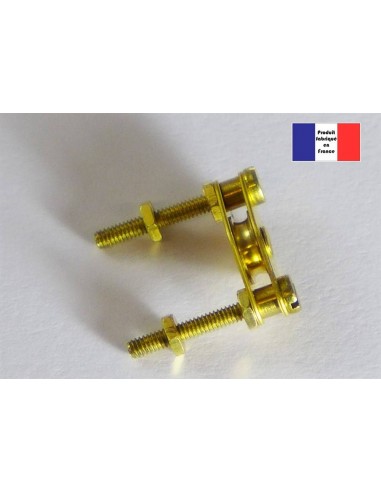 Poulie à plat-pont - Série Laiton - 8 mm - LCDP - Radiocommande.fr