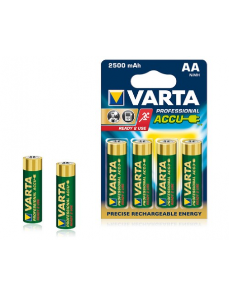 HR6 - Accu AA 2600mAh Professional Accus R2U - blister de 4 - 5716 301 404 - LCDP - Radiocommande.fr