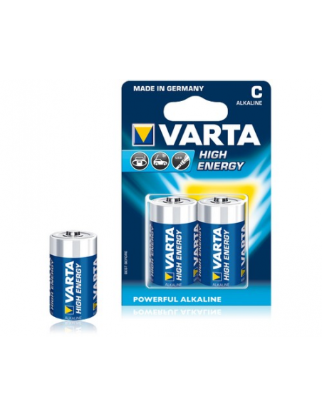 LR20 - Pile alcaline High Energy - 4920 121 412 - Blister de 2 - LCDP - Radiocommande.fr