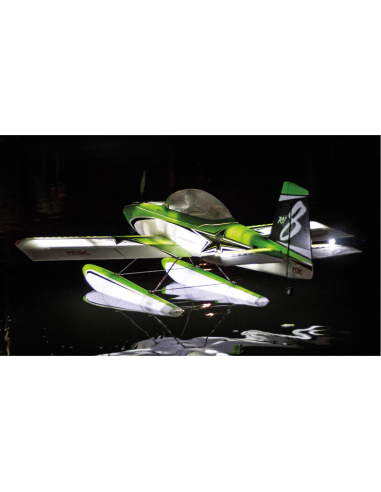 Avion RV-8 SUPER PNP NIGHT AVEC ÉCLAIRAGE AU FLOTTEUR AURA 8 ET NUIT - LCDP - Radiocommande.fr