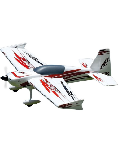 Avion QQ EXTRA 300 V2 SUPER PNP NUIT ROUGE / NOIRE AVEC ÉCLAIRAGE À LED ET AURA 8 - LCDP - Radiocommande.fr