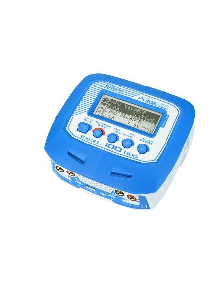 CHARGEUR DUAL PULSETEC EXCEL 100 - LCDP - Radiocommande.fr