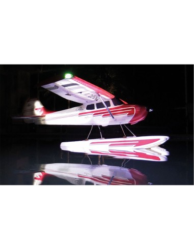 Avion PREMIER AVION CESSNA 170 SUPER PNP NUIT AVEC AURA 8 - LCDP - Radiocommande.fr