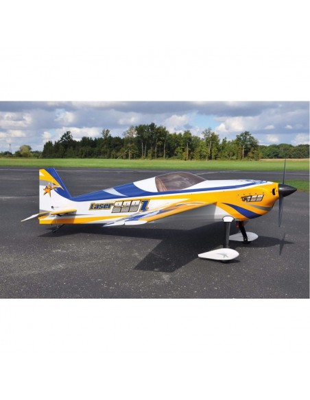 AVION LASER 230Z 105" ARF REFLEX DESIGN (BLAU/GELB/WEISS) - LCDP - Radiocommande.fr