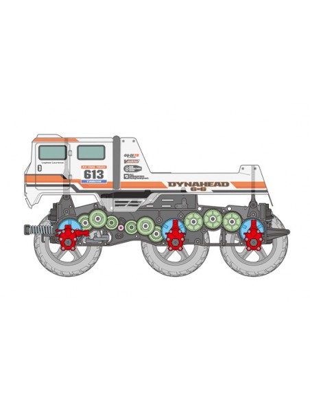 Camion Dynahead 6x6 G6-01TR - LCDP - Radiocommande.fr