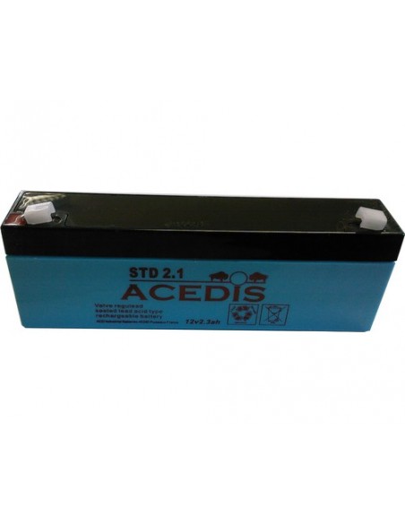 Batterie Plomb 12V 2.1Ah (178L*35l*66h) - LCDP - Radiocommande.fr