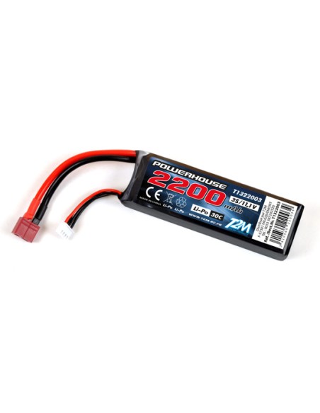Accu LiPo avion 3s 2200mAh 30C 11.1 v - LCDP - Radiocommande.fr