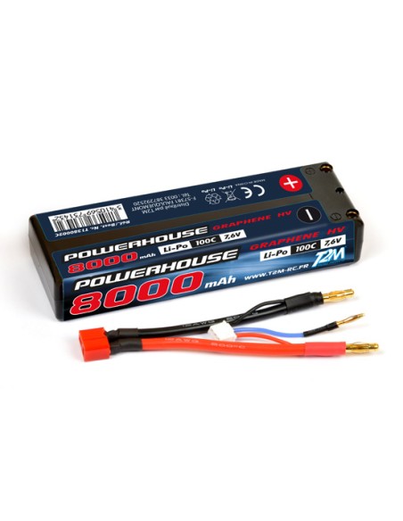 Accu Li-Po 8000 mAh HV 7.6v - LCDP - Radiocommande.fr