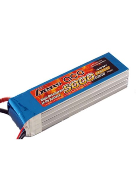 LIPO LIPO 45C 5000MAH 14.8V FICHE EC5 - LCDP - Radiocommande.fr
