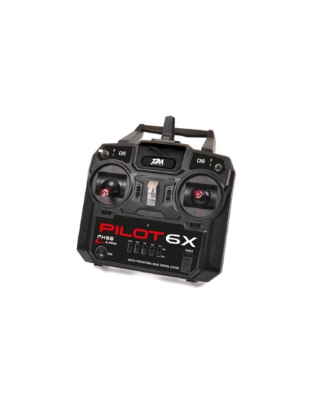 Radio a manche Pilot 6X 2.4GHz mode 1 - LCDP - Radiocommande.fr