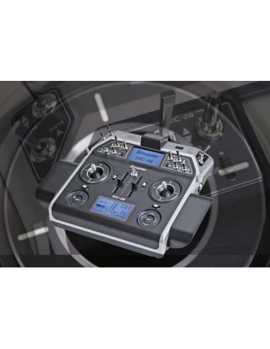 RADIO GRAUPNER mc-28 HoTT 2.4 GHz 16-Canal GR-18 - LCDP - Radiocommande.fr