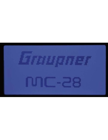 RADIO GRAUPNER mc-28 HoTT 2.4 GHz 16-Canal GR-18 - LCDP - Radiocommande.fr