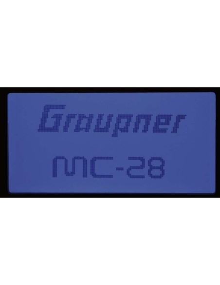 RADIO GRAUPNER mc-28 HoTT 2.4 GHz 16-Canal GR-18 - LCDP - Radiocommande.fr