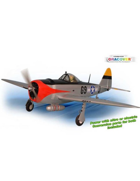Avion Phoenix Model P47 Thunderbolt 0.91-15cc GP/EP ARF 1.63m - LCDP - Radiocommande.fr