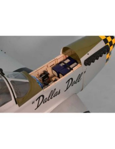 Avion Phoenix Model P-51 Mustang gris/vert 50-60cc GP/EP ARF 2.19m - LCDP - Radiocommande.fr