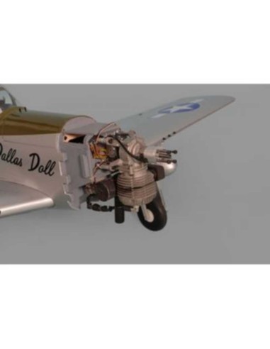 Avion Phoenix Model P-51 Mustang gris/vert 50-60cc GP/EP ARF 2.19m - LCDP - Radiocommande.fr