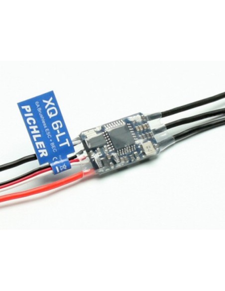 Variateur esc PICHLER CONTRÔLEUR BRUSHLESS XQ 6 LT - LCDP - Radiocommande.fr