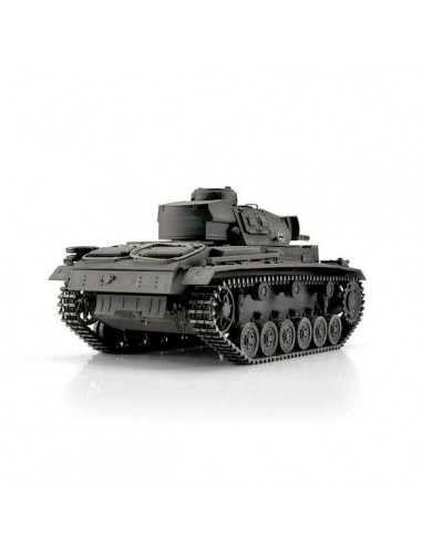 Tank 1/16 RC PzKpfw III Ausf. L gris BB - LCDP - Radiocommande.fr