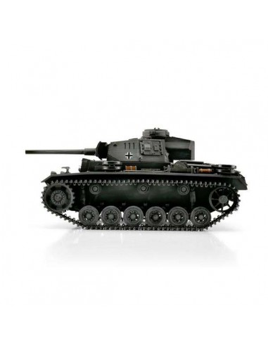 Tank 1/16 RC PzKpfw III Ausf. L gris BB - LCDP - Radiocommande.fr