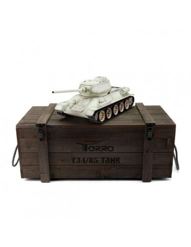 Tank 1/16 RC T-34/85 hiver BB - LCDP - Radiocommande.fr
