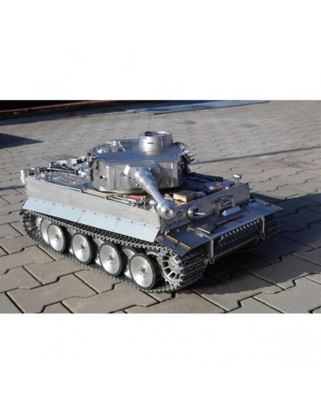 Tank 1/8 RC Tiger I Full Metal Version Tank BB - LCDP - Radiocommande.fr