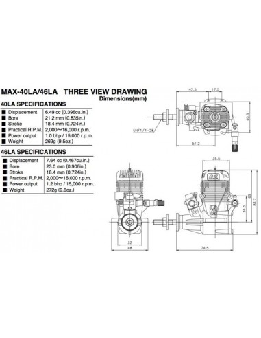 Moteur OS MAX 46 LA silver - LCDP - Radiocommande.fr