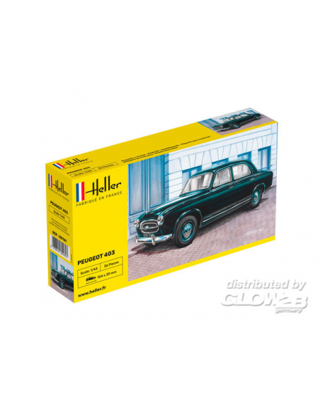 Maquette Heller: Peugeot 403 in 1:43 - LCDP - Radiocommande.fr