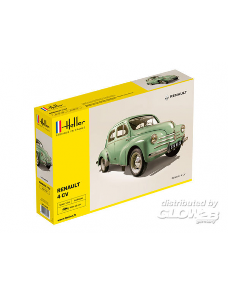 Maquette Heller: Renault 4 CV in 1:24 - LCDP - Radiocommande.fr
