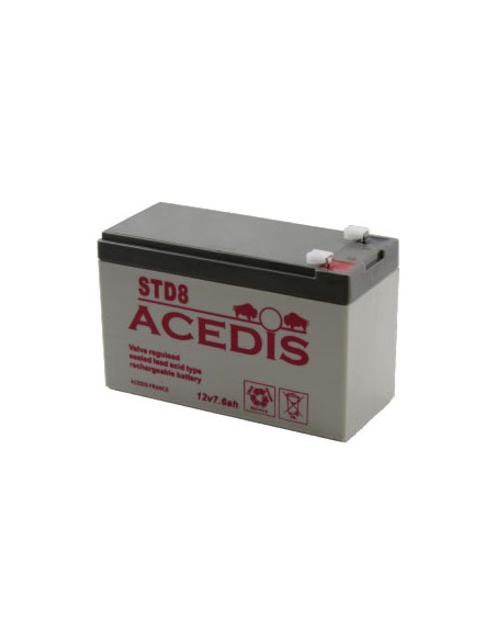 Batterie Plomb 6V 7.6Ah (150L*34l*94h) - STD8S - LCDP - Radiocommande.fr