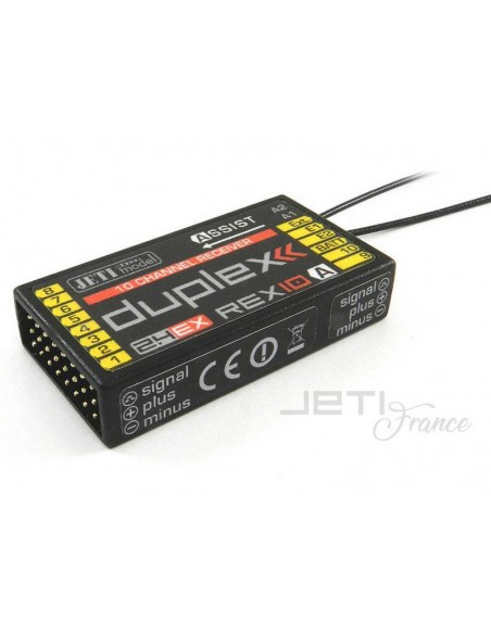 Recepteur Jeti Duplex - REX 10 Assist - LCDP - Radiocommande.fr