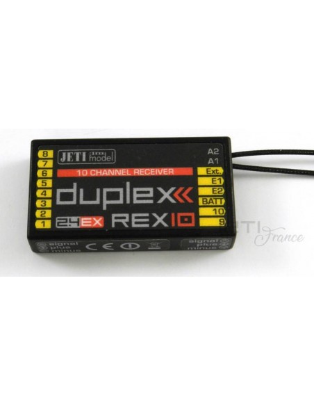 Recepteur Jeti Duplex - REX 10 Assist - LCDP - Radiocommande.fr