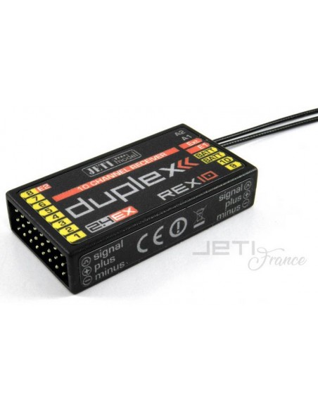Recepteur Jeti Duplex - REX 10 Assist - LCDP - Radiocommande.fr