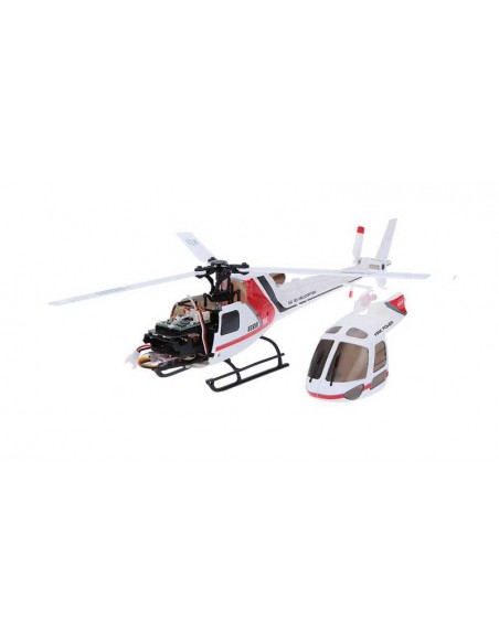 Helicoptére AS350 BRUSHLESS HELIKOPTER 3D 3-BLATT 6G FLYBARLESS, RTF - LCDP - Radiocommande.fr