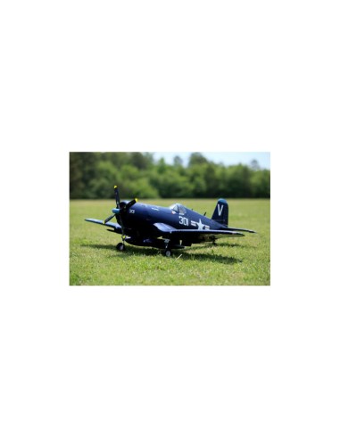 Avion Corsair 1400mm F4U-4 V3 (Bleu) kit PNP - LCDP - Radiocommande.fr