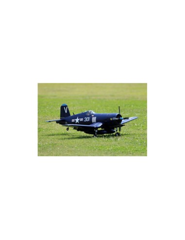Avion Corsair 1400mm F4U-4 V3 (Bleu) kit PNP - LCDP - Radiocommande.fr