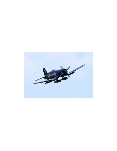 Avion Corsair 1400mm F4U-4 V3 (Bleu) kit PNP - LCDP - Radiocommande.fr