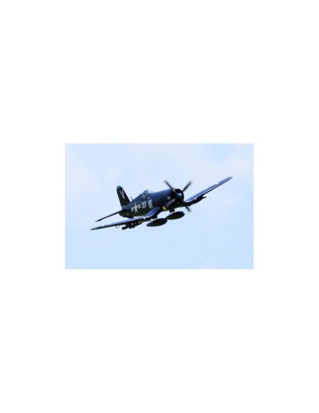 Avion Corsair 1400mm F4U-4 V3 (Bleu) kit PNP - LCDP - Radiocommande.fr